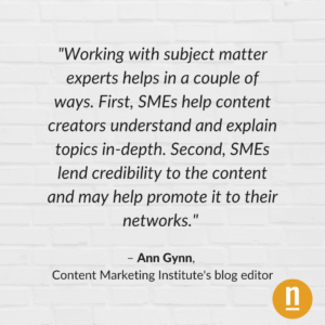 Quote from Ann Gynn for 9 Targeted Solutions You Need for High-Quality Content