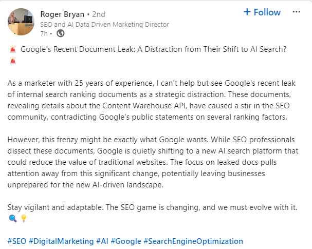 Roger Bryan on LinkedIn