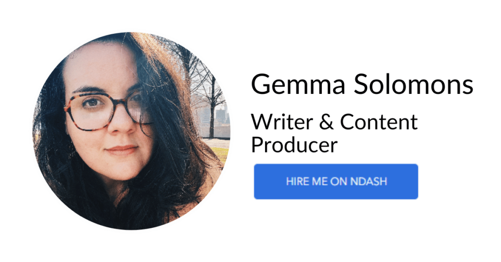 Gemma Solomons Writer & Content Creation Expert